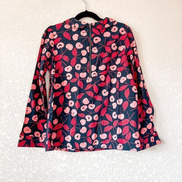 NWT! Bonpoint Cherry Kisses Pan Collar Blouse Size 10Y - Picture 3 of 4